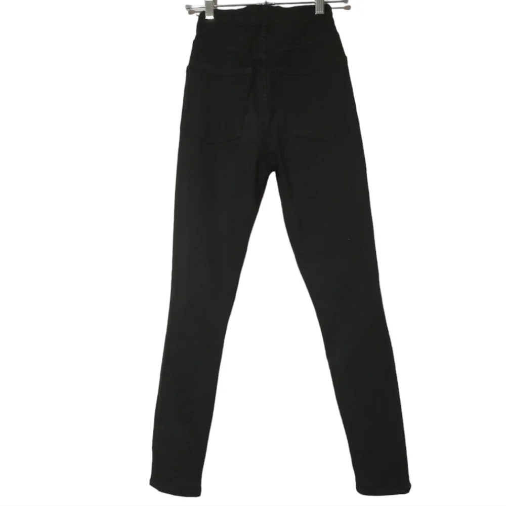 Reformation Black High Rise Skinny Jeans Size 25